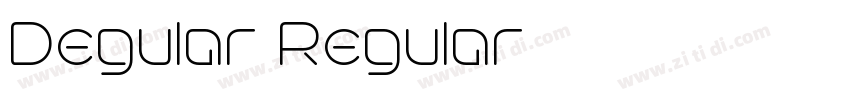 Degular Regular字体转换
